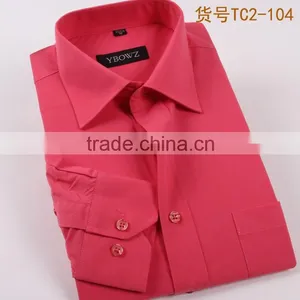 2015 Casual Latest Design Light Blue Denim Shirt for Men M-3XL thumbnail-2