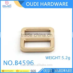 Eco Friendly Light Gold Release Buckle for Backpack Strap Adjuster thumbnail-3