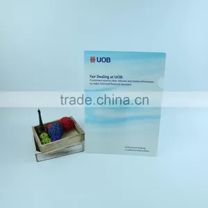 A4 Size 4C Printing l Shape Plastic Folder, l Shape File Folder, Plastic File Bag With Advertising Logo thumbnail-2