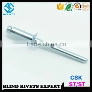 ISO15980 STEEL RIVET BODY STEEL MANDREL CSK STEEL STEEL RIVETS thumbnail-1