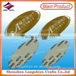 Epoxy Enamel Metal Sticker Label Stainless Steel Name Brand Name Label thumbnail-1