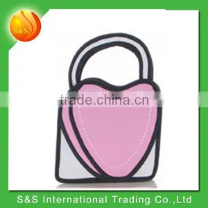 2015 New Arrival 3d Comic Polular Lady Hand Paper Carry Bag Coin Bag thumbnail-4
