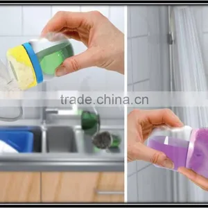 Cleaning Container With Liquid Soap and Sponges thumbnail-1