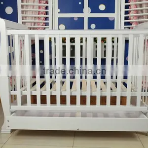 Wooden Foldable Baby Cot thumbnail-1