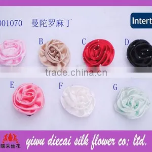 Vogue Satin Rolled Rose Flower Corsage thumbnail-1