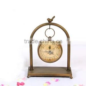 Handmade Gift Antique Decorative Brass Table Clock thumbnail-1