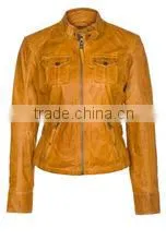 Faux Fur Shearling Jacket /women Leather Jacket With Fur Collar thumbnail-1