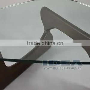 Replica Isamu Nguchi Coffee Table Solid Ash Wooden Base Stained Walnut Color thumbnail-4