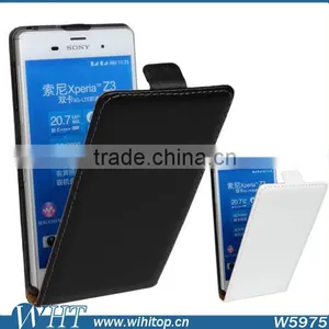Flip Mobile Phone Cover for Sony Xperia Z3, Luxury Leather Case thumbnail-1