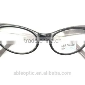 UNIQUE Fox Eye Shape Fashion Design Student Acetate Hand Made Spectacles Optical Frames Eyewear Eyeglasses With Diamond thumbnail-4