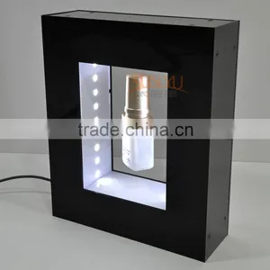 7*9 Inch Cube Shape Black Magnetic Levitation Display thumbnail-2