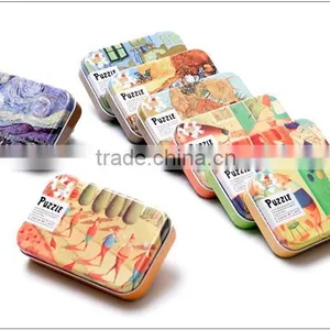 Uncle Wood(Germany ) 60 Piece High Quality Puzzles Jigsaw Tin Box Packaging thumbnail-1