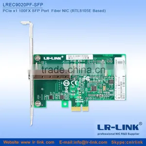 LR-LINK LREC9020PF-SFP PCIe X1 100FX SFP Port Fiber NIC for Desktop 100M Fiber Optic Card thumbnail-1