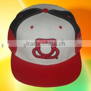 Custom 3d Embroidery Design Flat Brim Snapback Hat thumbnail-2