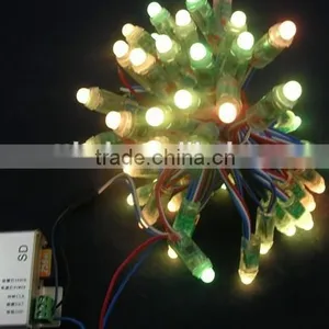 DC5V Input,50pcs a String;round Shape 12mm WS2811 Led Pixel String Light thumbnail-2