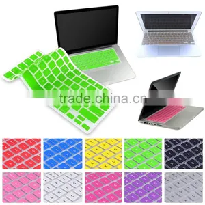 Waterproof Silicone Keyboard Cover Skin For Apple Macbook Air Retina Pro 11" 12"13" 15" 17" thumbnail-2