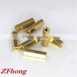 Made in China High Quality Din6334 Sleeve Hex / Hexagon Brass Coupling Nut m3 thumbnail-1