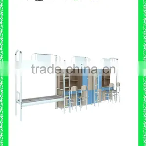 Latest Wooden Bed Designs Modern Dormitory Bed HXDM013 thumbnail-1