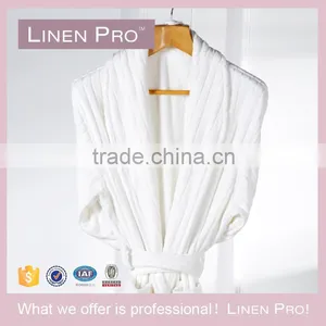 LinenPro Cheap Wholesale Bathrobe Kimono Velour Bath Robe for Women thumbnail-1