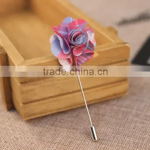 Silk Twill Stripe Plaid Lapel Pin thumbnail-1