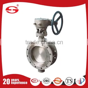 PTFE Eccentrcic Flange Triple Eccentric Metal Seal Electrical Butterfly Valve thumbnail-1