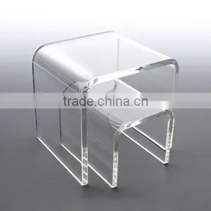 2016 White Acrylic Riser Display Fixtures, Plexiglass Display Riser thumbnail-2