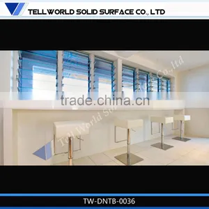 CE SGS Certified Acrylic Solid Surface Fast Food Korea Table Top thumbnail-4