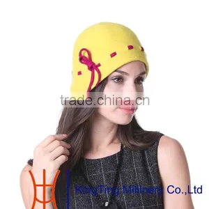 Bonnet Wool Felt Women Hat thumbnail-2