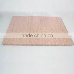 600 * 600mm Wood Grain Suspended Aluminum Ceiling Open Frame Ceiling Clip In Ceiling Tile thumbnail-2