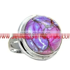 KRJ274315-0 Silver Bronze Vein Purple Mohave Turquoise Jewelry thumbnail-1