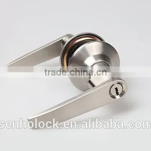 Zinc Alloy Tubular Lever Handle Door Lever Lock Set thumbnail-4