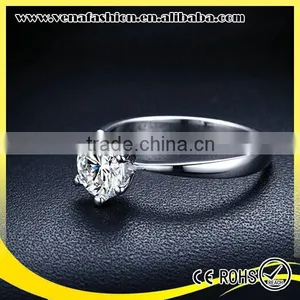 China Factory Direct Sale Diamond cz 925 Sterling Silver Rings thumbnail-2