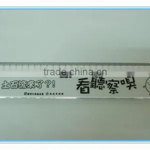 Wholesale PS PP Acrylic Plastic Ruler 15cm Plastic Ruler Scale Ruler Plastic Letter Stencil Ruler thumbnail-3