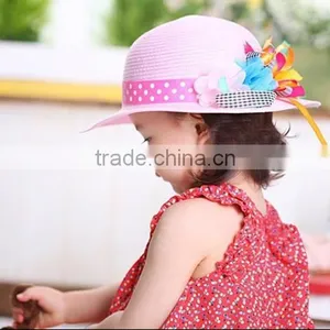 China Promotional Straw Hats For Little Girl thumbnail-2