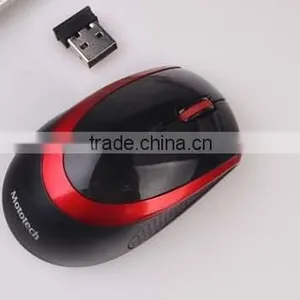 Red and Black 2.4G Wireless Optical Mouse thumbnail-1