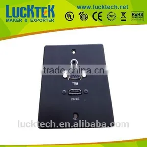 Mutifunctional VGA+HDMI+AUDIO Hotel Wall Socket Faceplate thumbnail-1
