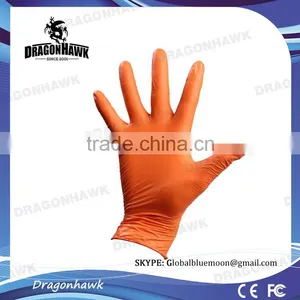 Wholesale Disposable Nitrile Gloves Orange Color L thumbnail-1