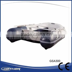 Gather CE Certificate Alumium Floor Inflatable Fishing Boat Pvc thumbnail-1
