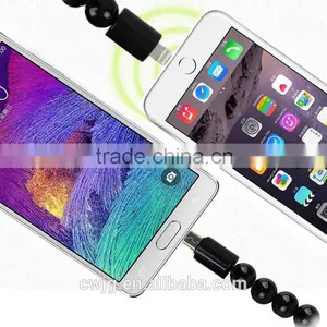 Data Sync Pearl Bracelet Micro Usb Cable For Android thumbnail-3