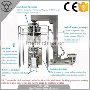 Good Quality Grain/cookies/potato Chips/popcorn/candy/chocolate/puffy Food 14 Head Multihead Weigher thumbnail-5