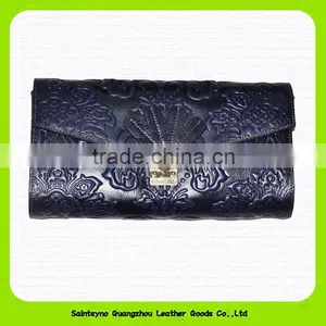 15625 Promotion Cheap Designer Business Cow Leather Rfid Men Wallet With Embossing thumbnail-3
