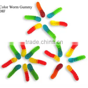 Halal Fruit Gummy Worm Soft Candy thumbnail-2