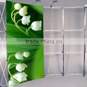 Folding Straight or Curved Aluminum Pop up Display Stand 3*3/3*4 thumbnail-1
