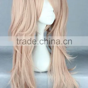 Cartoon Long Kinky Pink Wig Two Ponytials Wig N377 thumbnail-2