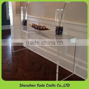 Acrylic Computer Desk Transparent Organic Glass Tea Table Fashion Crystal Tea Table Dining Tables thumbnail-3
