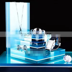 Fancy Colorful Centerpiece Acrylic Jewelry Display Block / Rook / Stand thumbnail-1