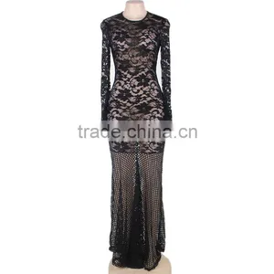 New Arrival Lace Mermaid Dress Evening Dress Long Sleeve Wholesale Evening Dress thumbnail-4