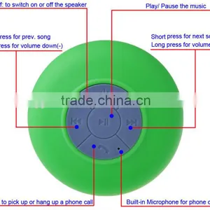 2016 Newest Mini Waterproof Outdoor Portable Speakers Bluetooth With Sucker thumbnail-4