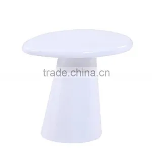 White End Table. Fiberglass Material in High Gloss Finishing. thumbnail-1