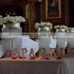 Elegant Hot Sale!wedding Walkway Crystal Flower Stand Chandelier for Wedding Stage thumbnail-2